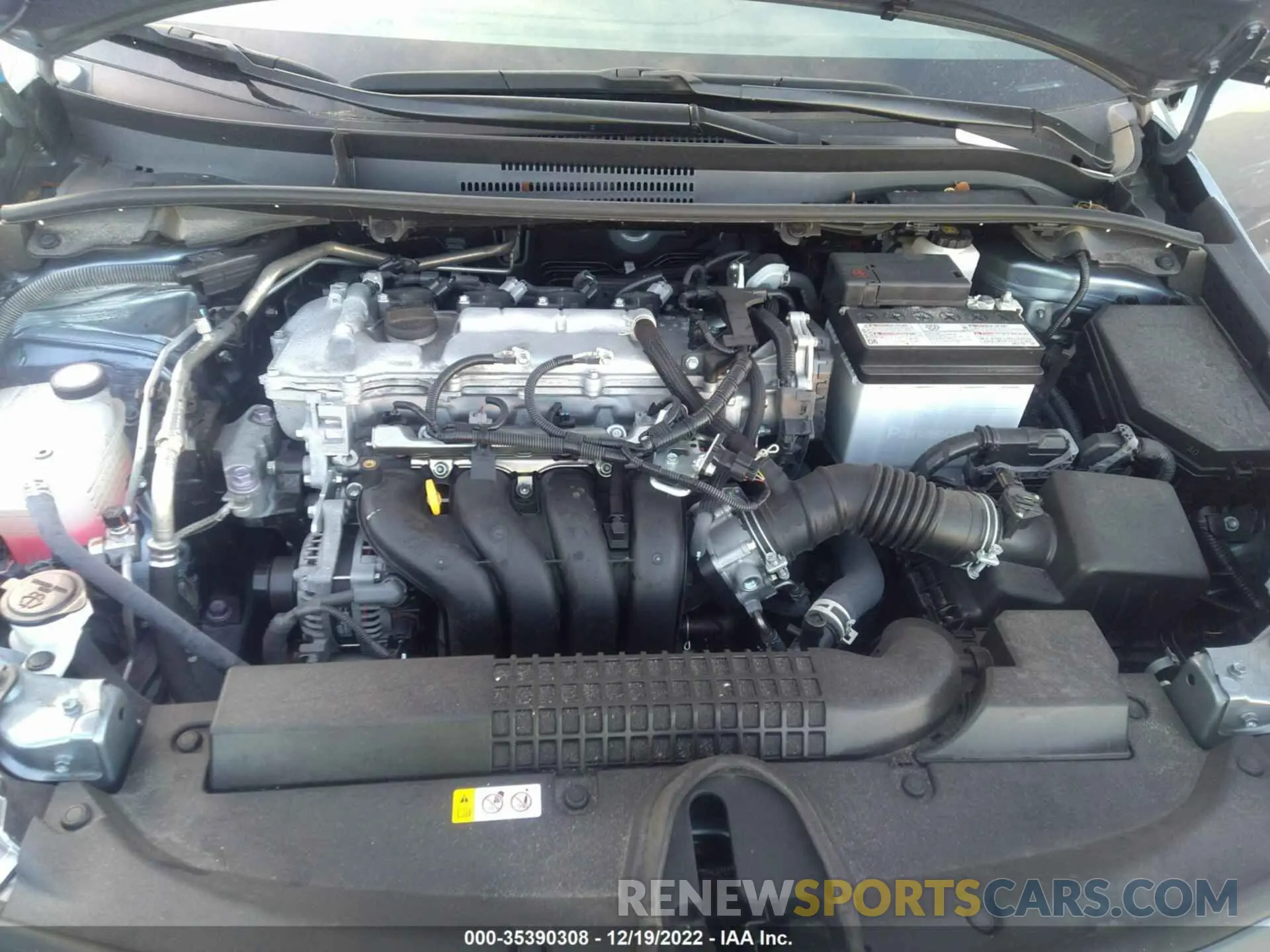 10 fotografías del automóvil dañado 5YFEPMAE2NP281640 TOYOTA COROLLA 2022