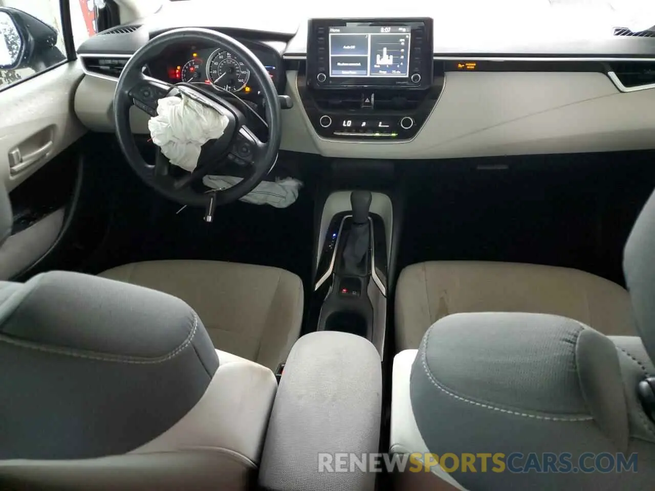 8 fotografías del automóvil dañado 5YFEPMAE2NP283825 TOYOTA COROLLA 2022