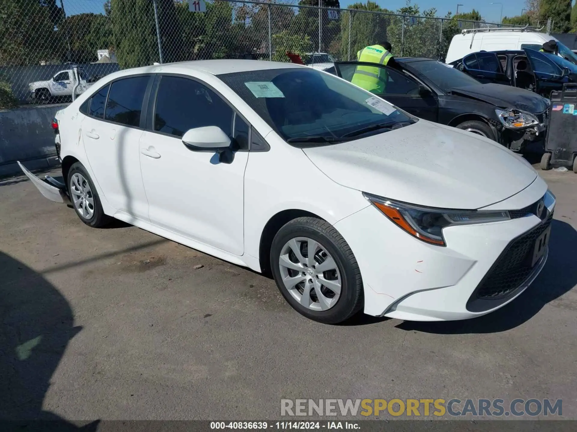 1 fotografías del automóvil dañado 5YFEPMAE2NP285946 TOYOTA COROLLA 2022