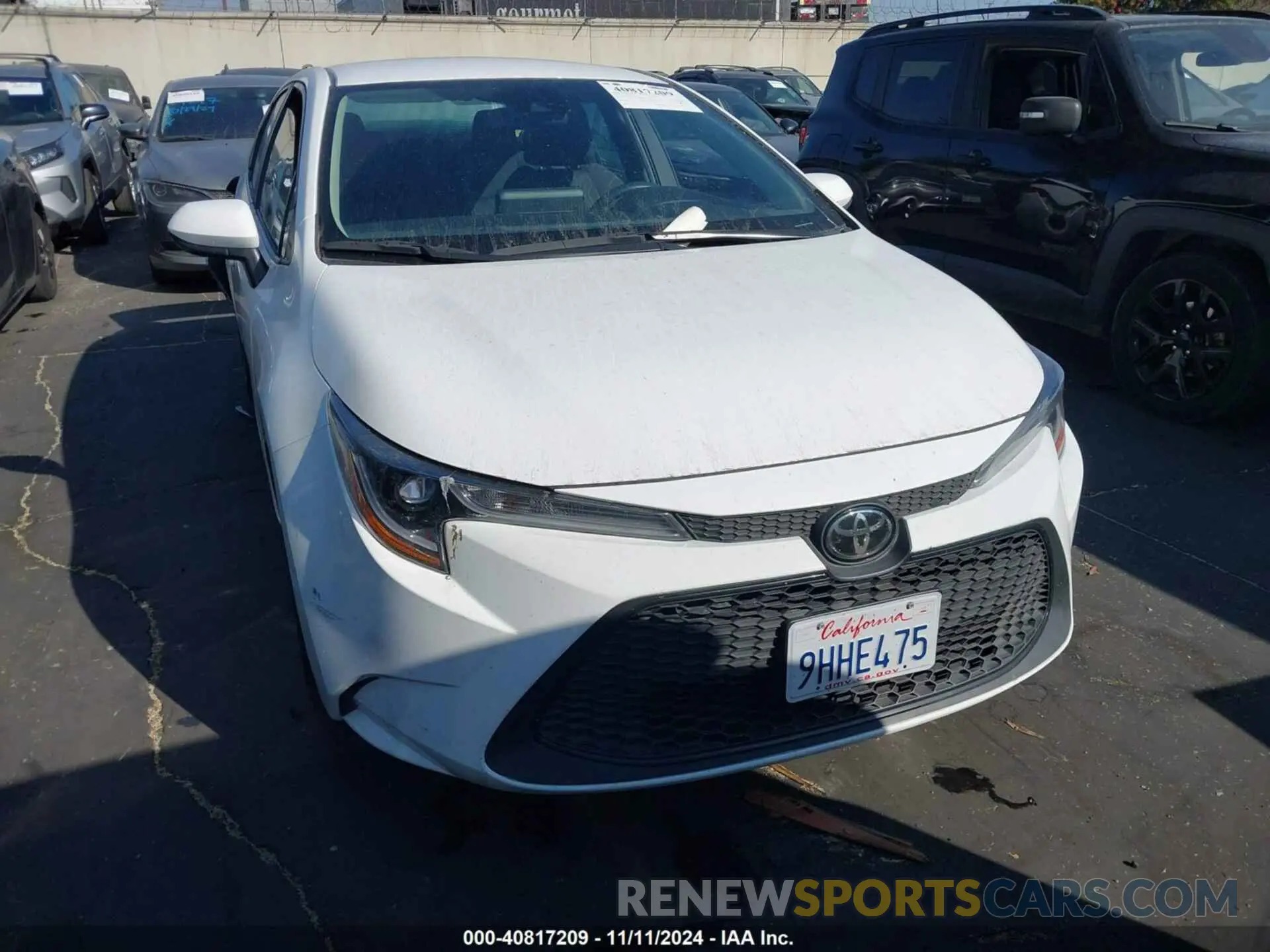 12 fotografías del automóvil dañado 5YFEPMAE2NP299894 TOYOTA COROLLA 2022