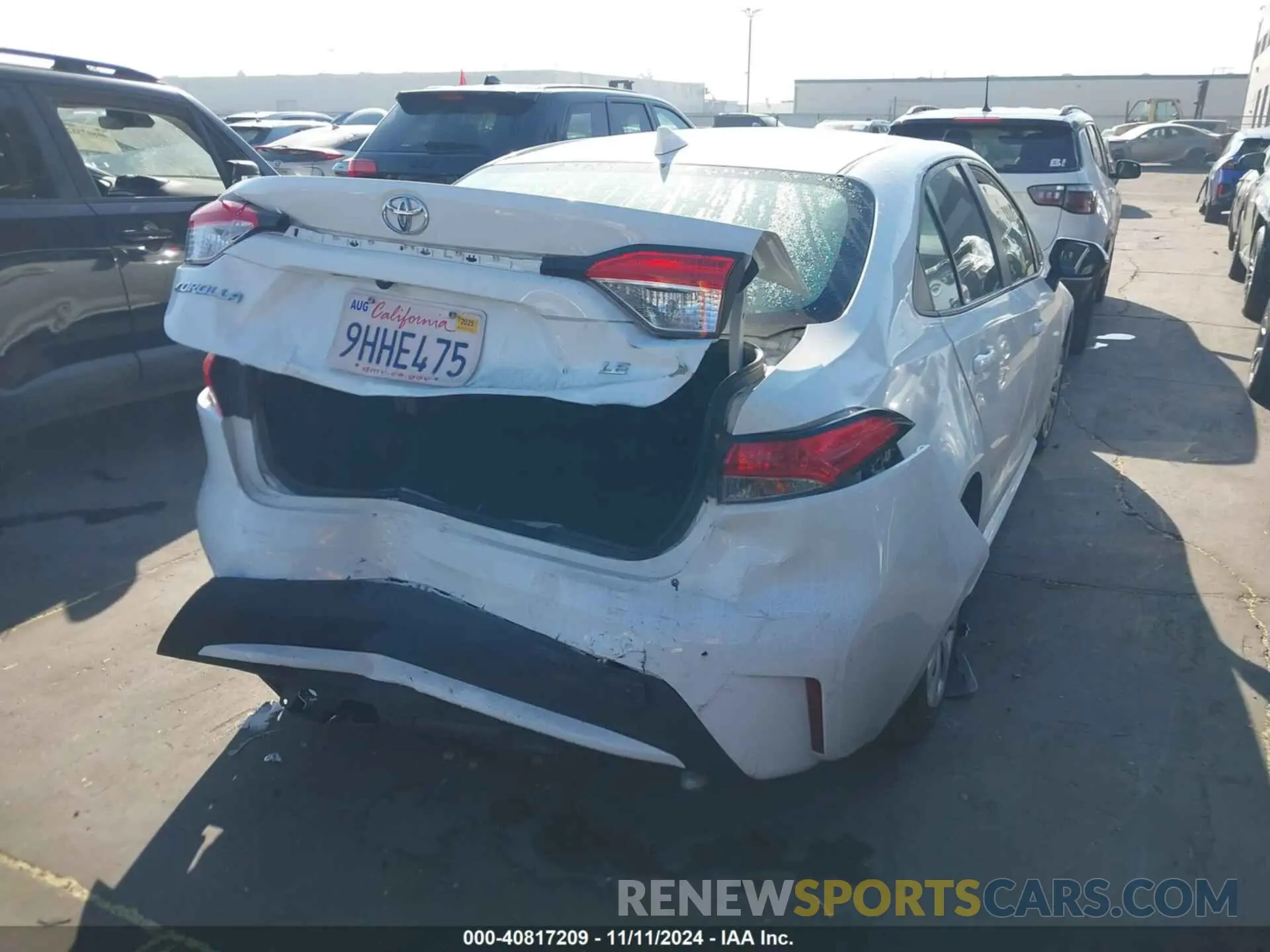 16 fotografías del automóvil dañado 5YFEPMAE2NP299894 TOYOTA COROLLA 2022