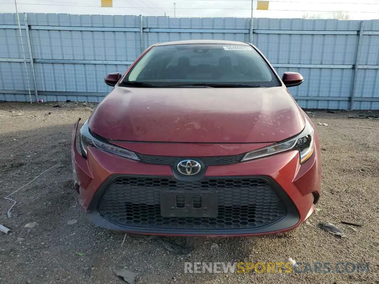 5 fotografías del automóvil dañado 5YFEPMAE2NP304432 TOYOTA COROLLA 2022