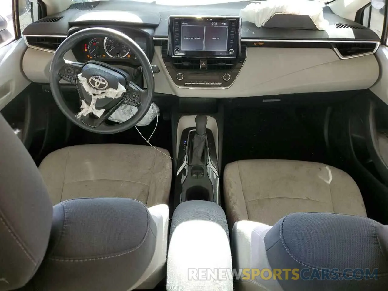 8 fotografías del automóvil dañado 5YFEPMAE2NP306861 TOYOTA COROLLA 2022