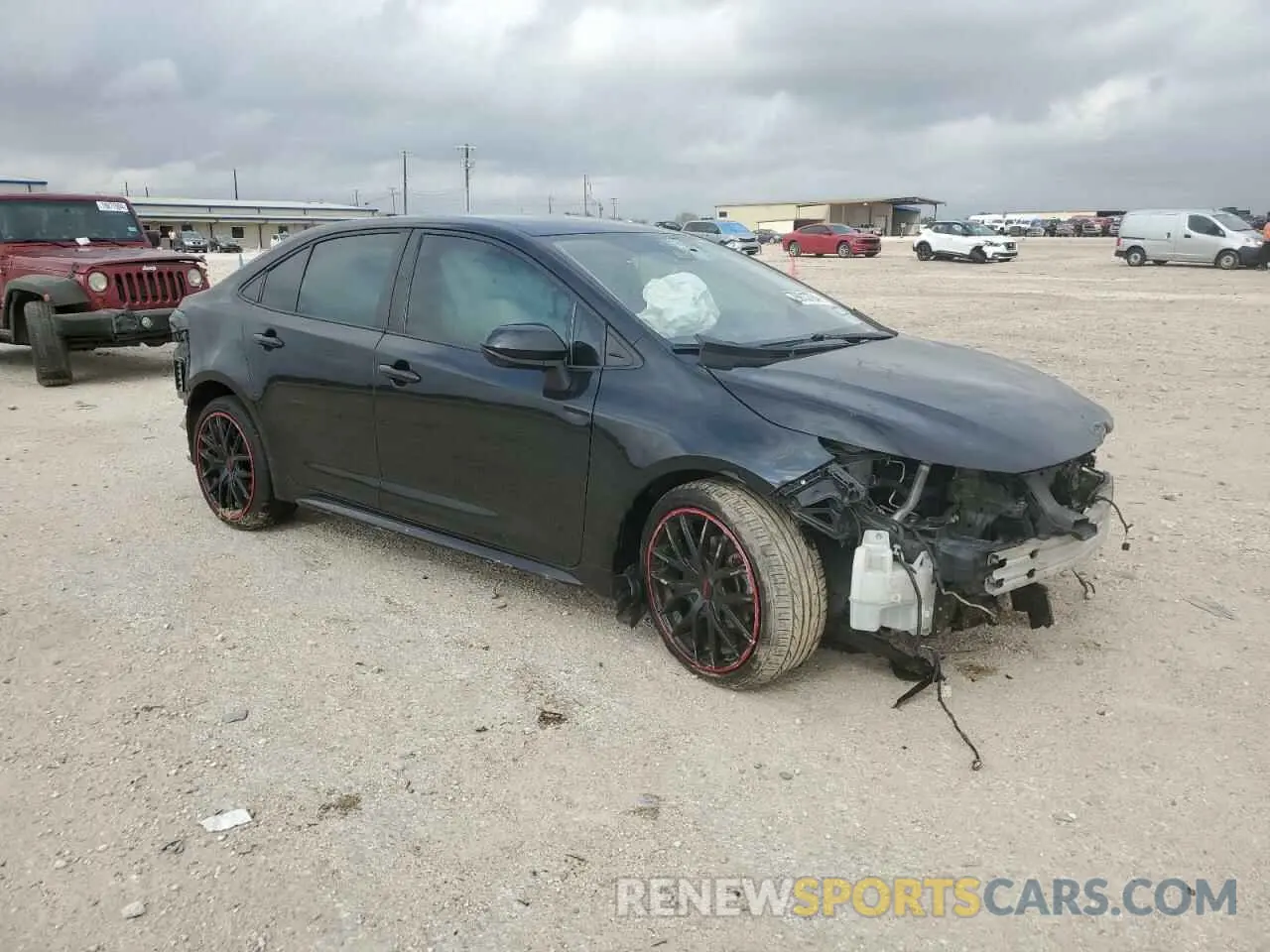 4 fotografías del automóvil dañado 5YFEPMAE2NP319853 TOYOTA COROLLA 2022