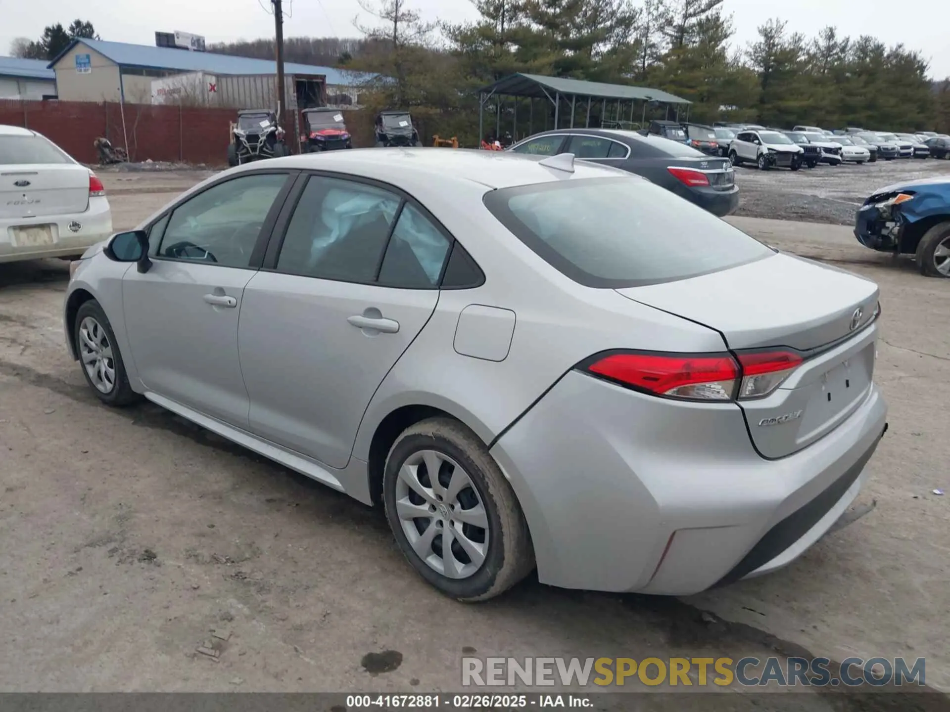 3 fotografías del automóvil dañado 5YFEPMAE2NP327306 TOYOTA COROLLA 2022