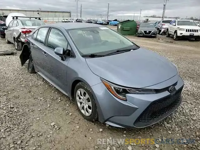 10 fotografías del automóvil dañado 5YFEPMAE2NP329704 TOYOTA COROLLA 2022
