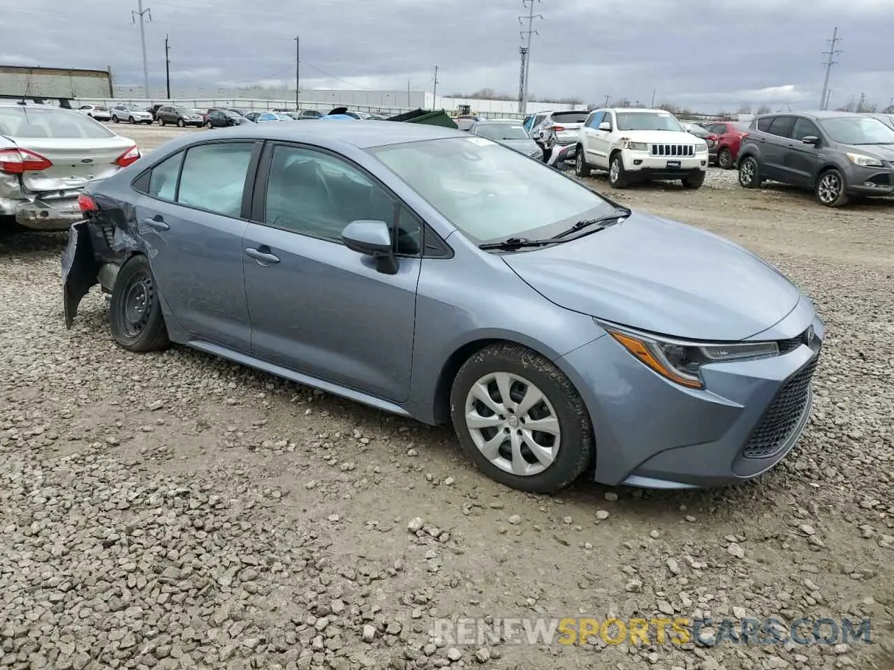4 fotografías del automóvil dañado 5YFEPMAE2NP329704 TOYOTA COROLLA 2022