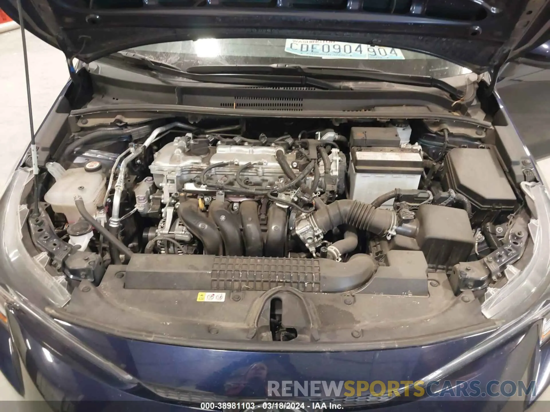 10 fotografías del automóvil dañado 5YFEPMAE2NP332778 TOYOTA COROLLA 2022