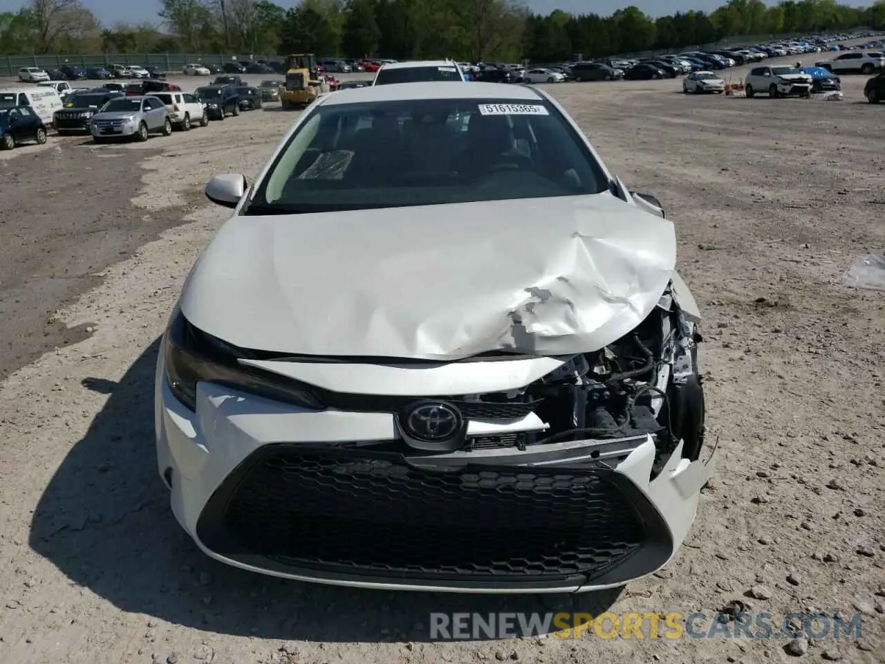 5 fotografías del automóvil dañado 5YFEPMAE2NP335714 TOYOTA COROLLA 2022