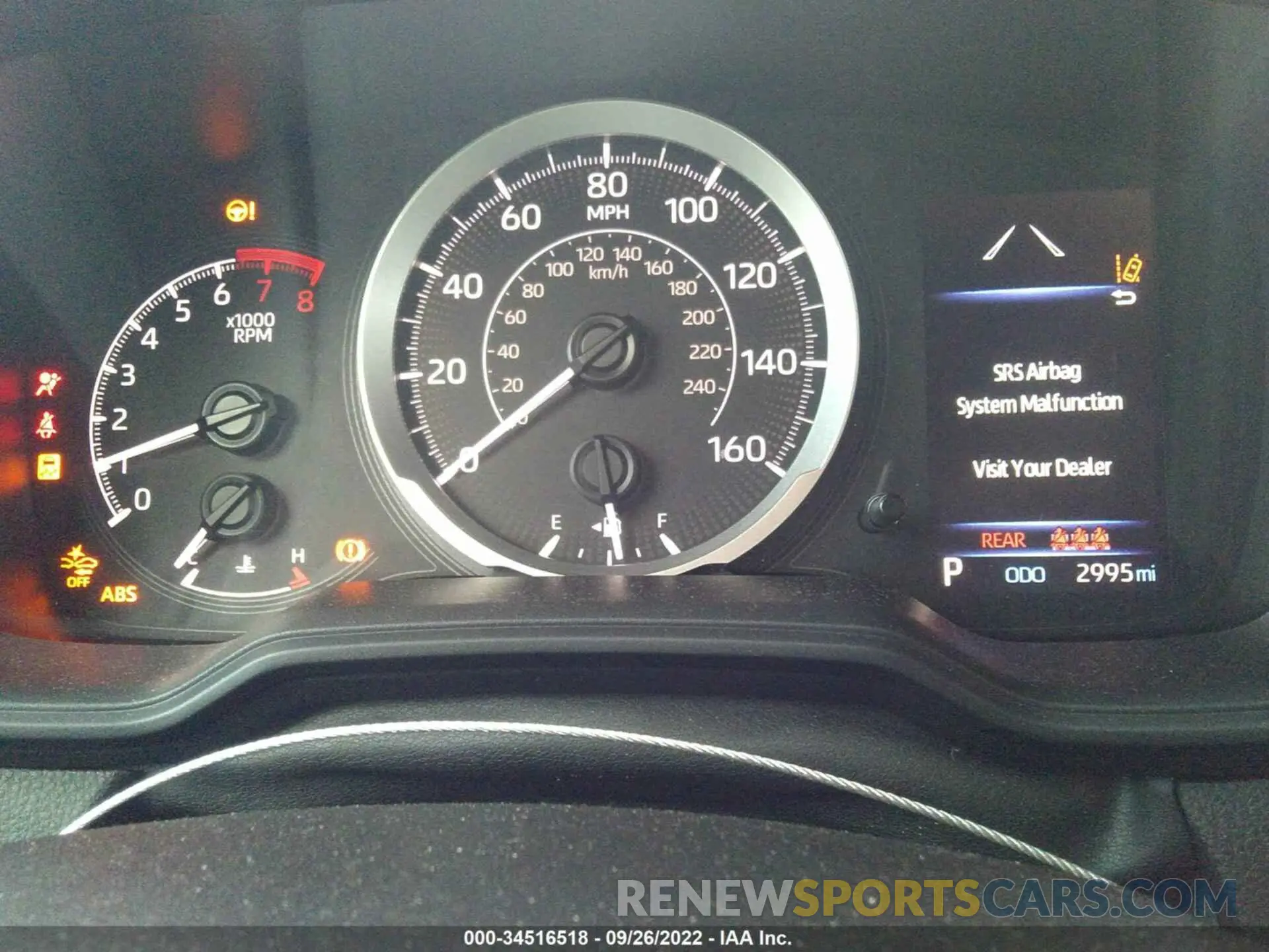 7 fotografías del automóvil dañado 5YFEPMAE2NP348981 TOYOTA COROLLA 2022
