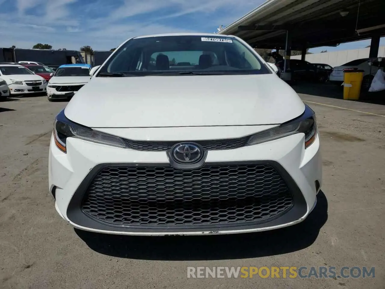 5 fotografías del automóvil dañado 5YFEPMAE2NP349306 TOYOTA COROLLA 2022