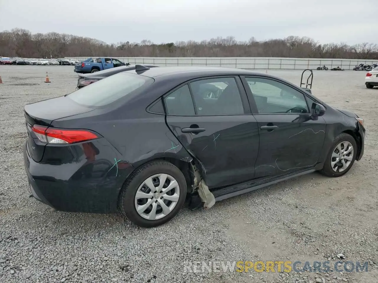 3 fotografías del automóvil dañado 5YFEPMAE2NP352710 TOYOTA COROLLA 2022