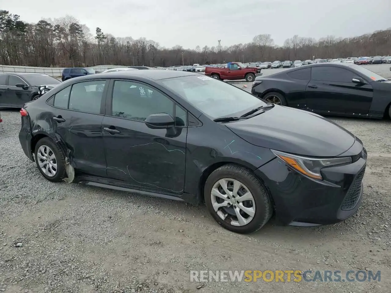 4 fotografías del automóvil dañado 5YFEPMAE2NP352710 TOYOTA COROLLA 2022