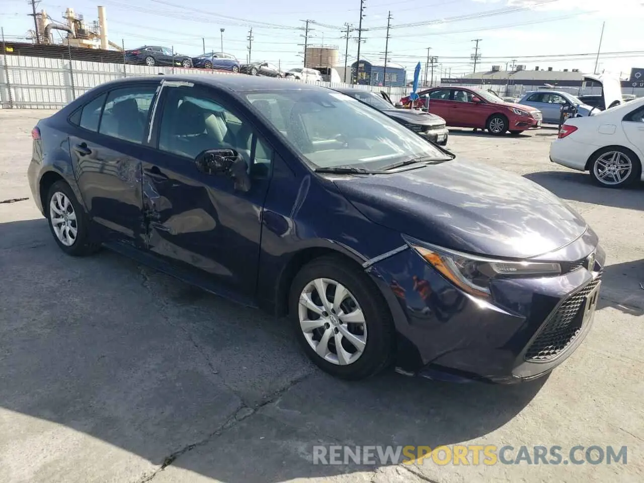 4 fotografías del automóvil dañado 5YFEPMAE2NP374576 TOYOTA COROLLA 2022