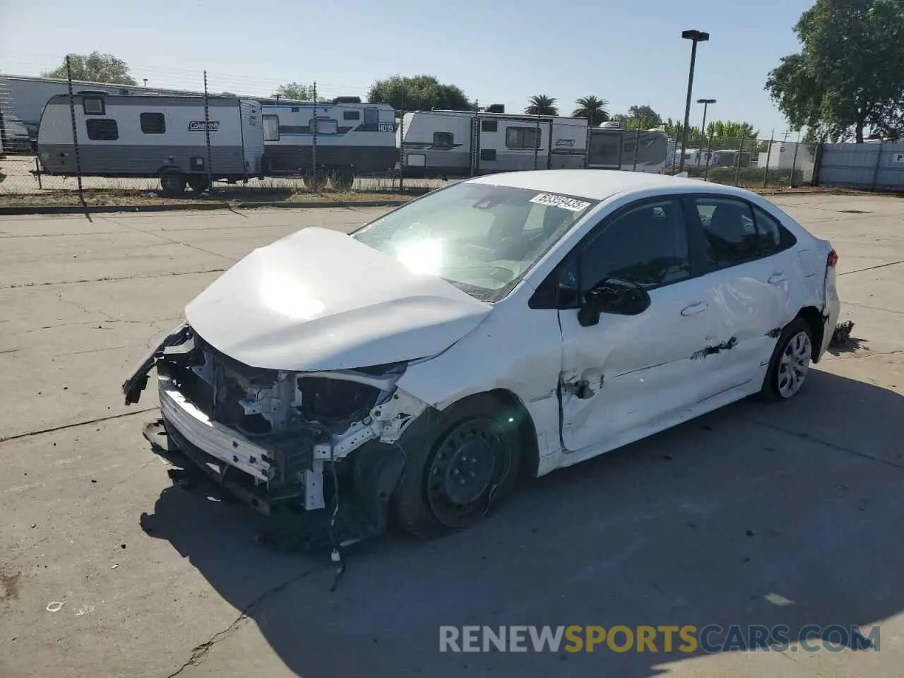 1 fotografías del automóvil dañado 5YFEPMAE2NP376571 TOYOTA COROLLA 2022