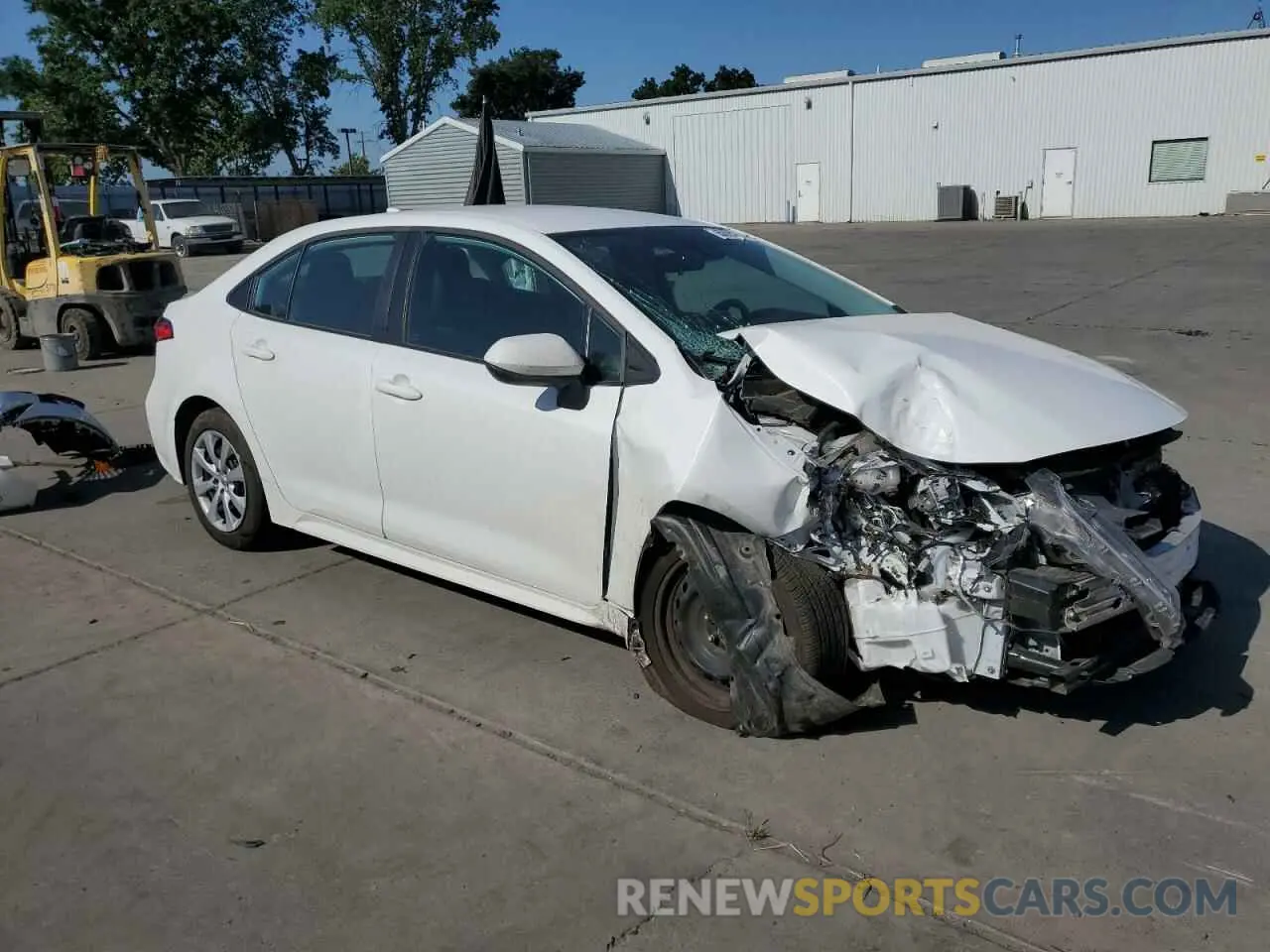 4 fotografías del automóvil dañado 5YFEPMAE2NP376571 TOYOTA COROLLA 2022