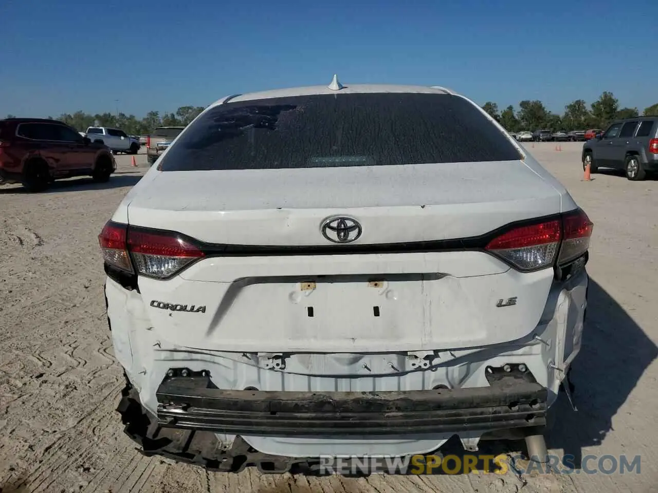 6 fotografías del automóvil dañado 5YFEPMAE3NP272901 TOYOTA COROLLA 2022