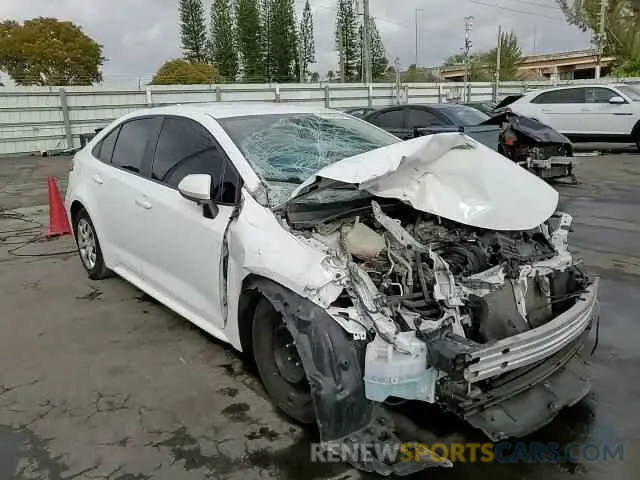 10 fotografías del automóvil dañado 5YFEPMAE3NP275152 TOYOTA COROLLA 2022