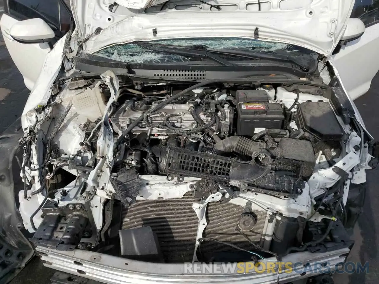 13 fotografías del automóvil dañado 5YFEPMAE3NP275152 TOYOTA COROLLA 2022
