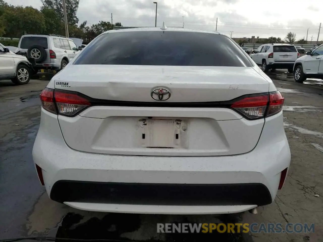 6 fotografías del automóvil dañado 5YFEPMAE3NP275152 TOYOTA COROLLA 2022