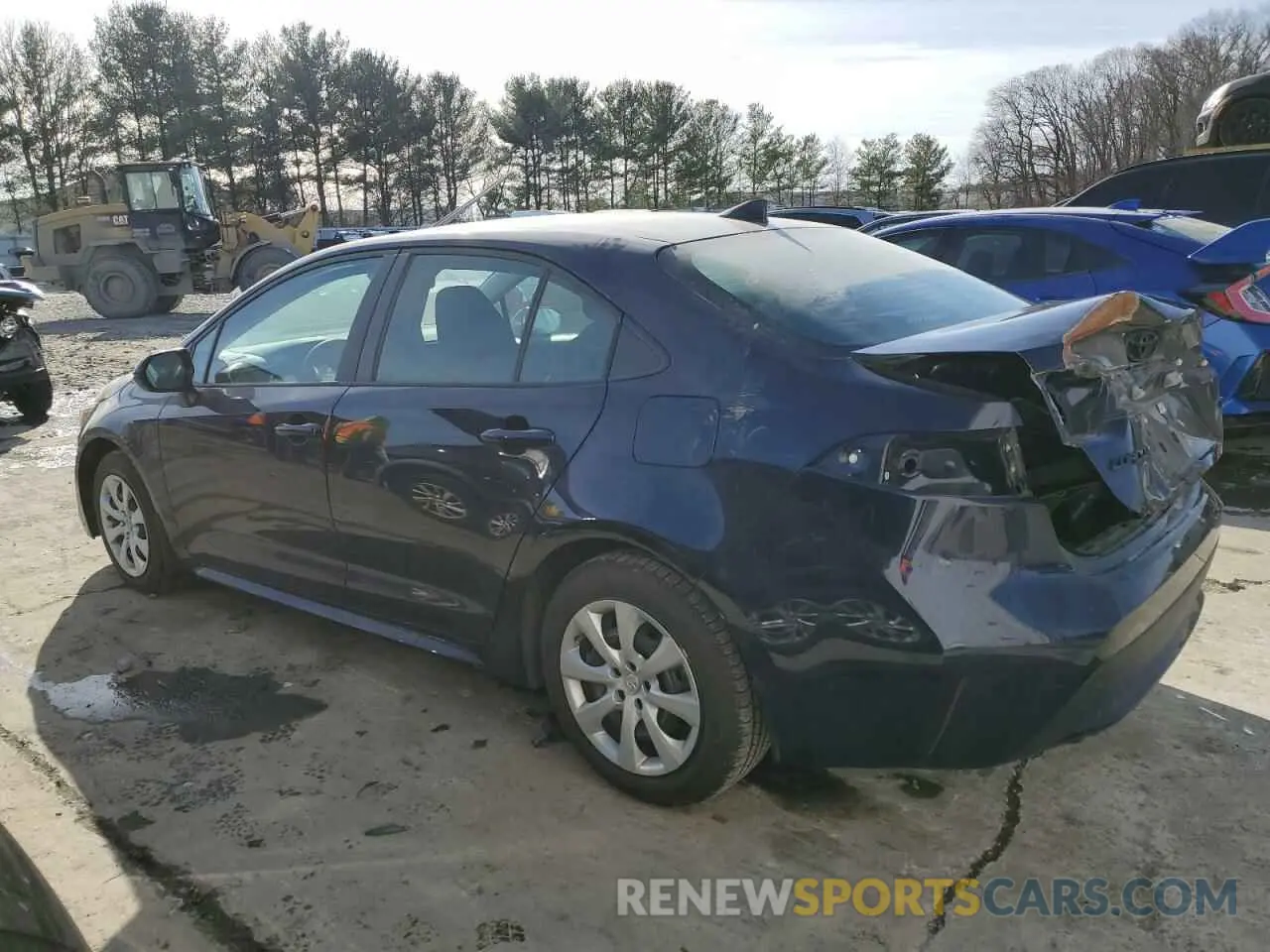 2 fotografías del automóvil dañado 5YFEPMAE3NP289519 TOYOTA COROLLA 2022
