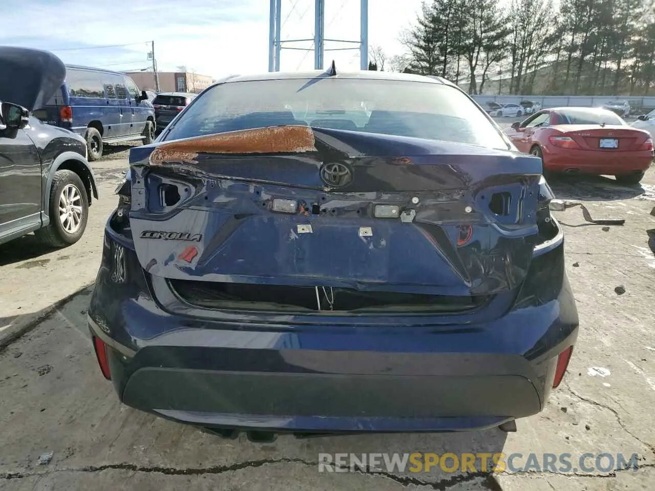 6 fotografías del automóvil dañado 5YFEPMAE3NP289519 TOYOTA COROLLA 2022