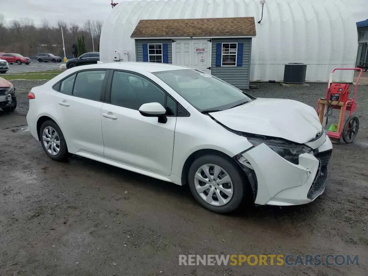 4 fotografías del automóvil dañado 5YFEPMAE3NP292114 TOYOTA COROLLA 2022