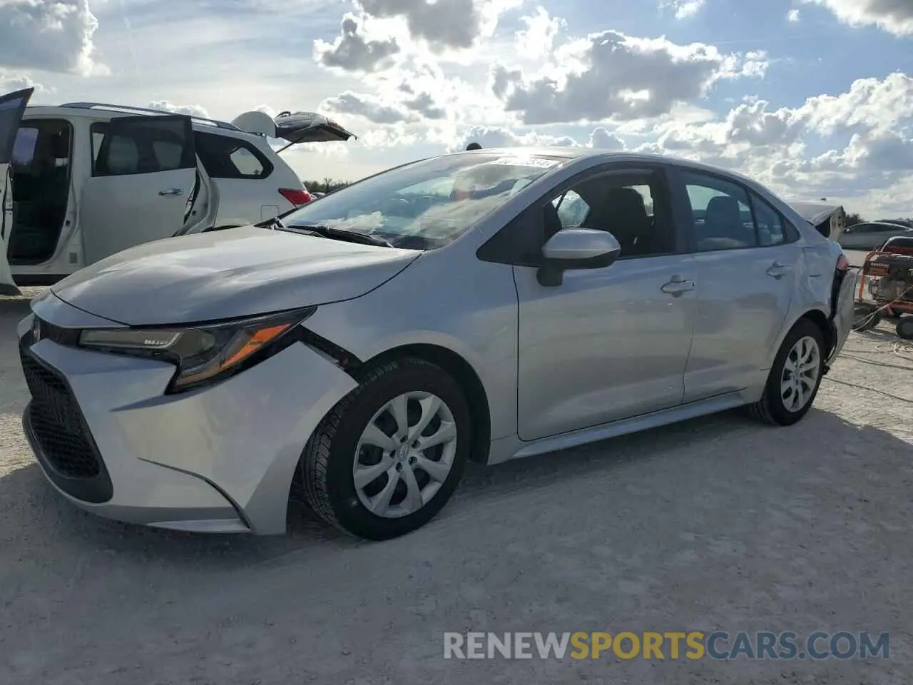 1 fotografías del automóvil dañado 5YFEPMAE3NP295675 TOYOTA COROLLA 2022