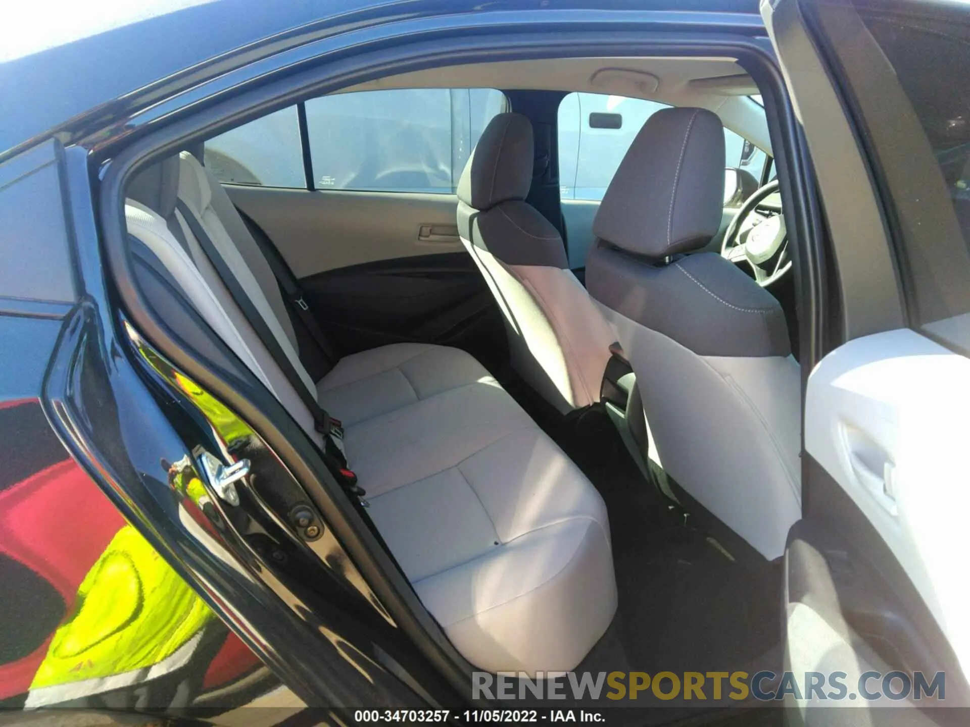 8 fotografías del automóvil dañado 5YFEPMAE3NP320381 TOYOTA COROLLA 2022
