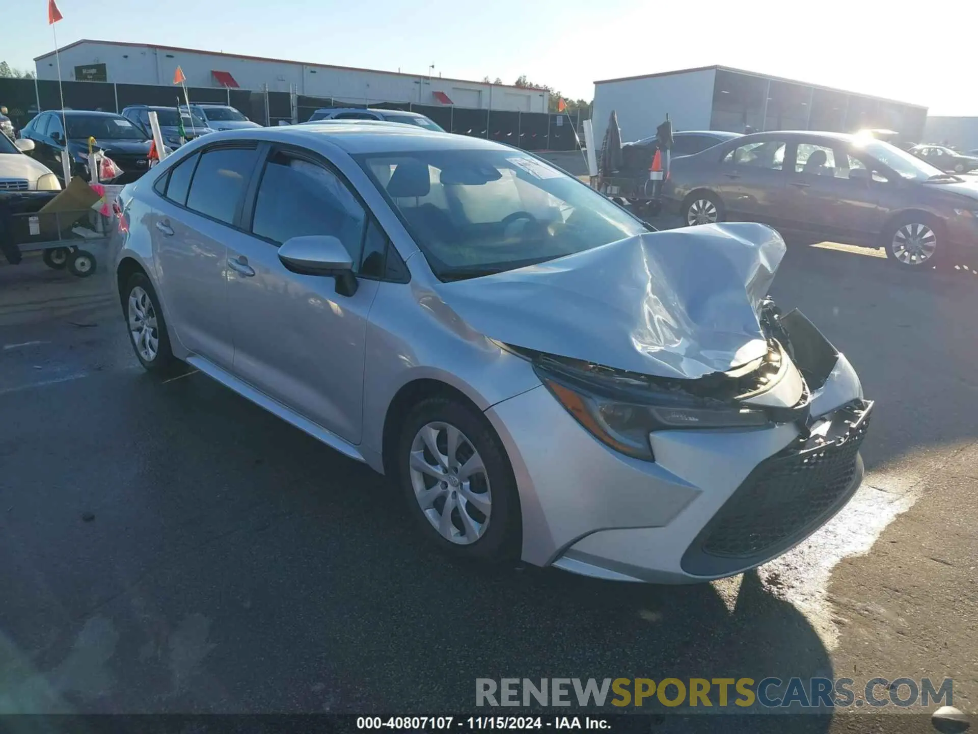 1 fotografías del automóvil dañado 5YFEPMAE3NP338427 TOYOTA COROLLA 2022
