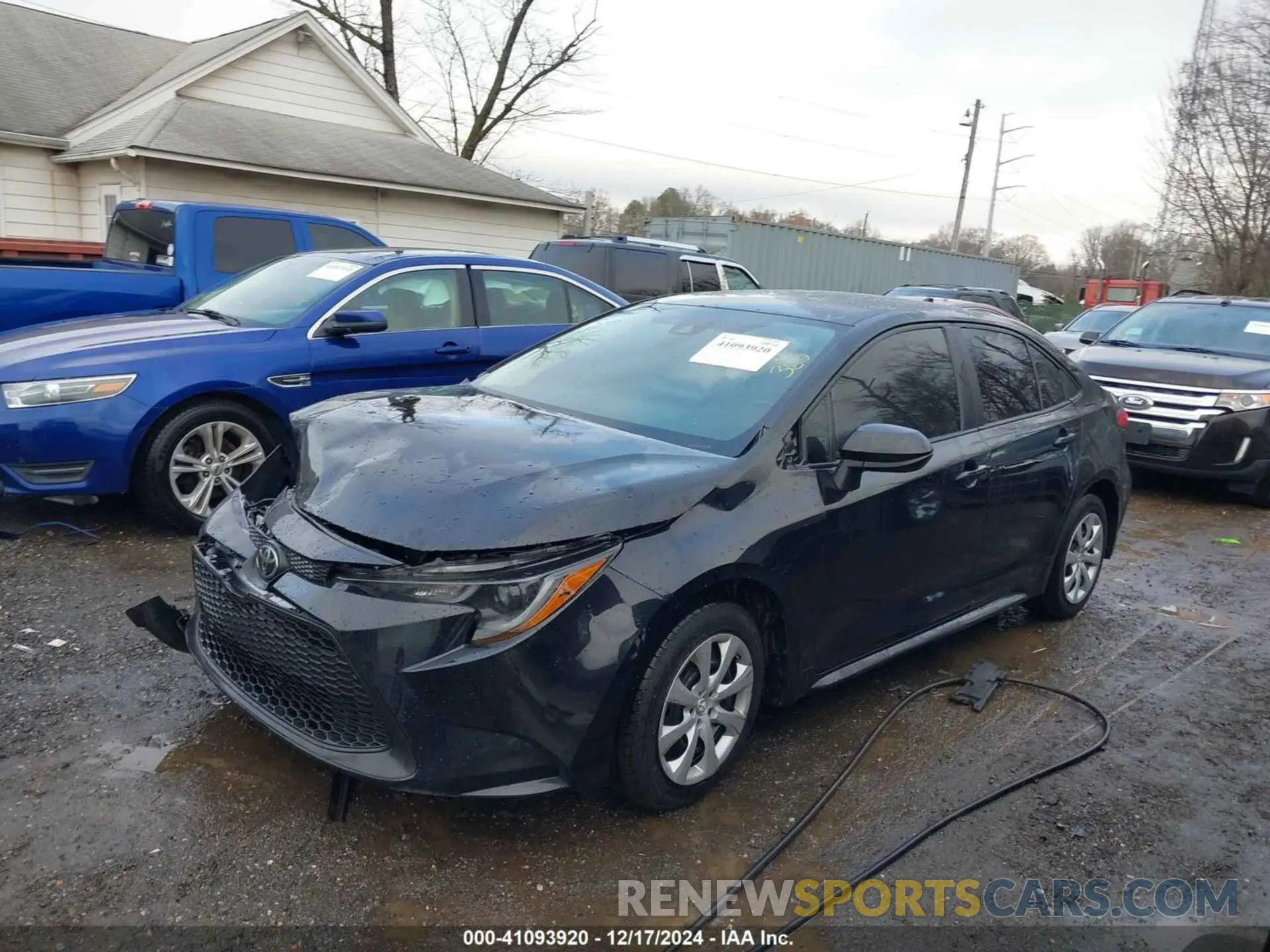 2 fotografías del automóvil dañado 5YFEPMAE3NP340470 TOYOTA COROLLA 2022