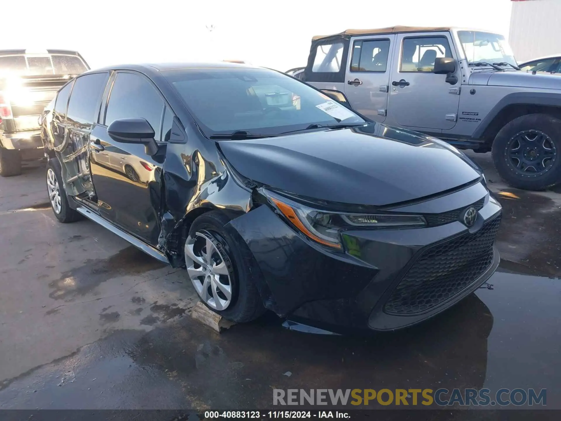 1 fotografías del automóvil dañado 5YFEPMAE3NP342624 TOYOTA COROLLA 2022