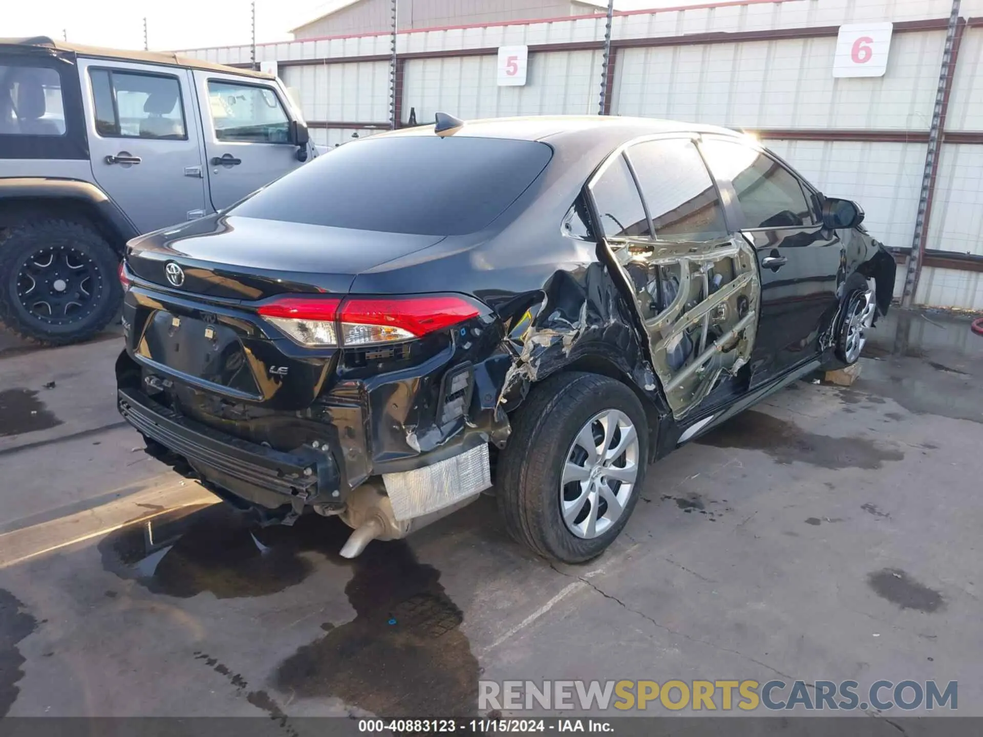 4 fotografías del automóvil dañado 5YFEPMAE3NP342624 TOYOTA COROLLA 2022
