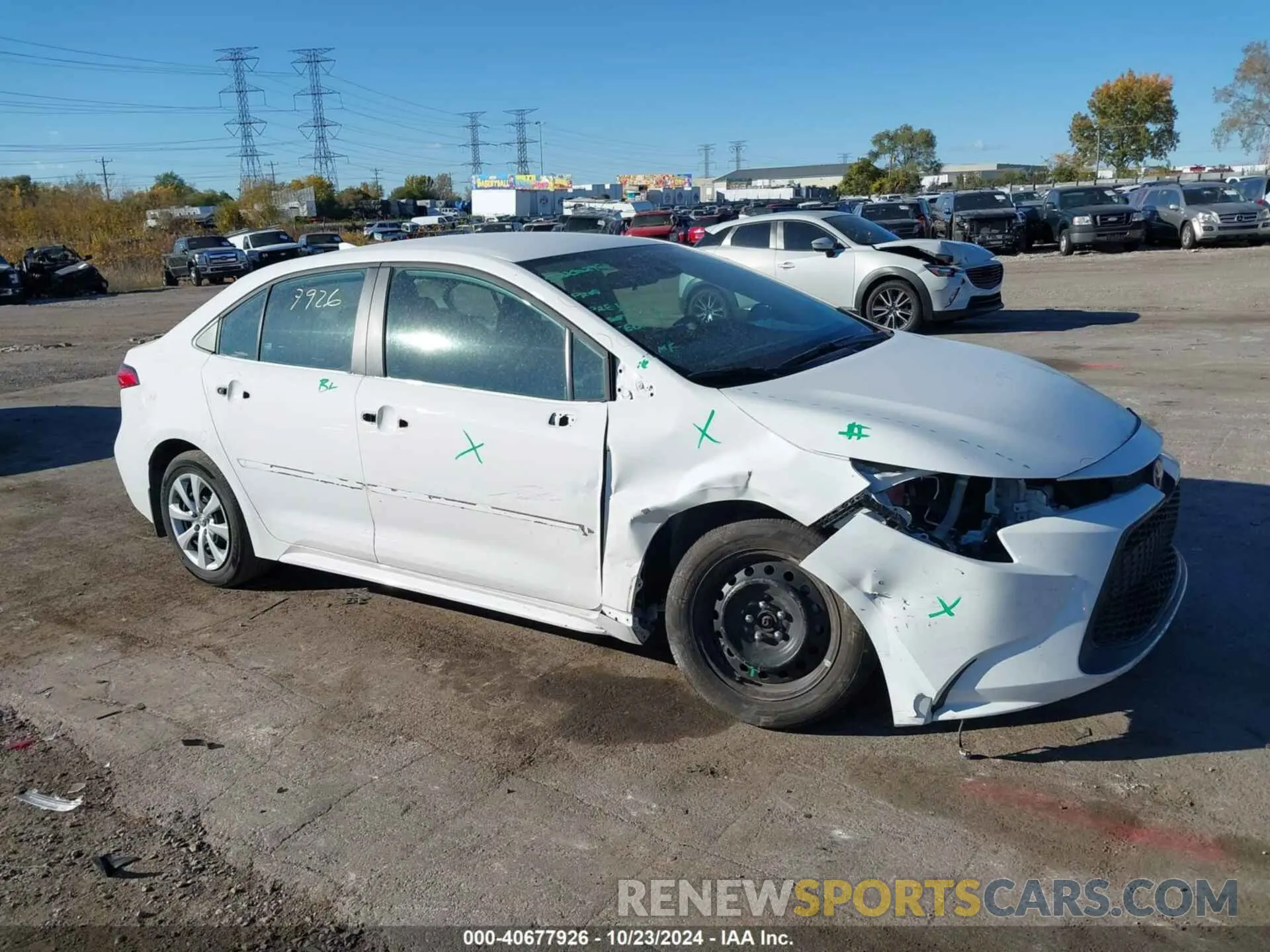 1 fotografías del automóvil dañado 5YFEPMAE3NP349010 TOYOTA COROLLA 2022