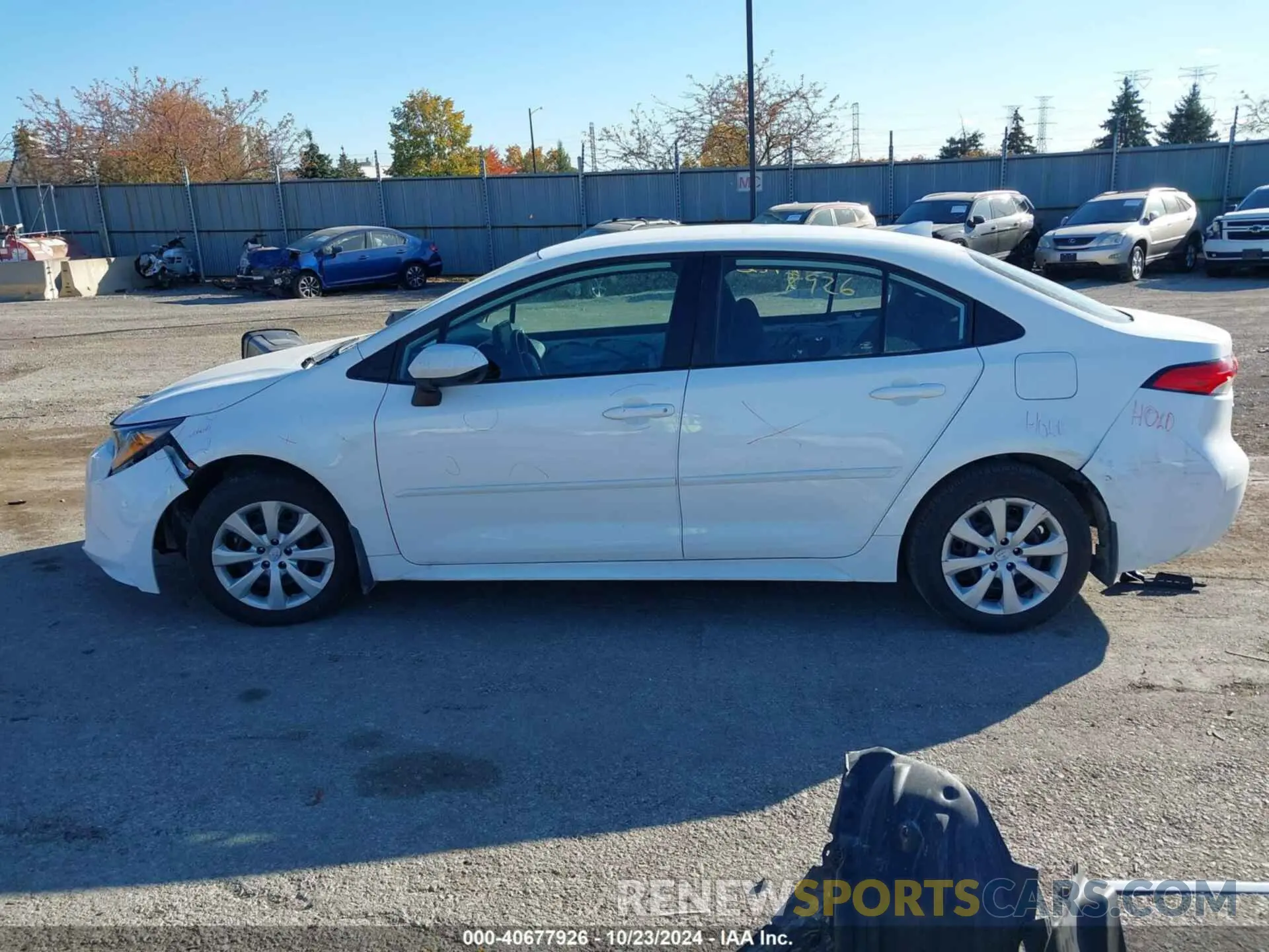 15 fotografías del automóvil dañado 5YFEPMAE3NP349010 TOYOTA COROLLA 2022