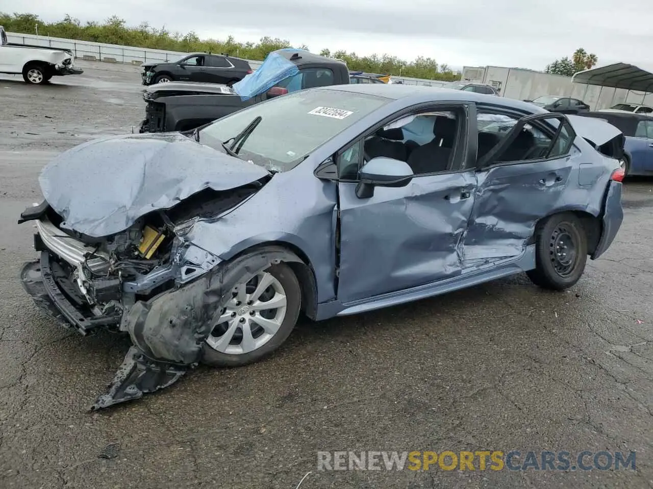 1 fotografías del automóvil dañado 5YFEPMAE3NP369497 TOYOTA COROLLA 2022