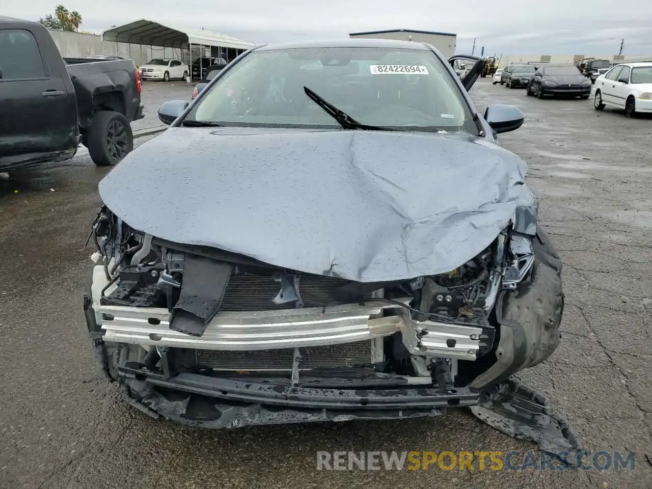 5 fotografías del automóvil dañado 5YFEPMAE3NP369497 TOYOTA COROLLA 2022