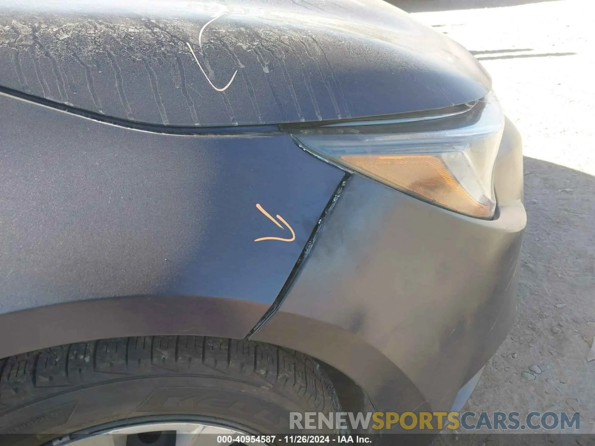 6 fotografías del automóvil dañado 5YFEPMAE3NP371783 TOYOTA COROLLA 2022
