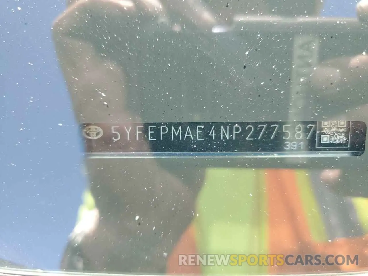 14 fotografías del automóvil dañado 5YFEPMAE4NP277587 TOYOTA COROLLA 2022