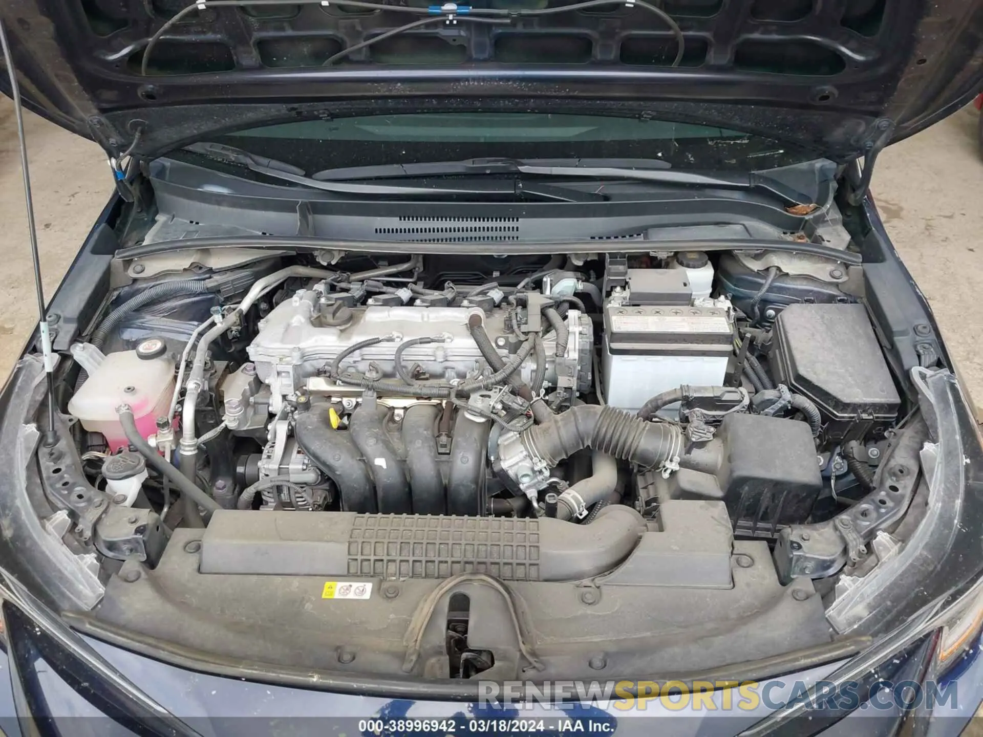 10 fotografías del automóvil dañado 5YFEPMAE4NP281395 TOYOTA COROLLA 2022