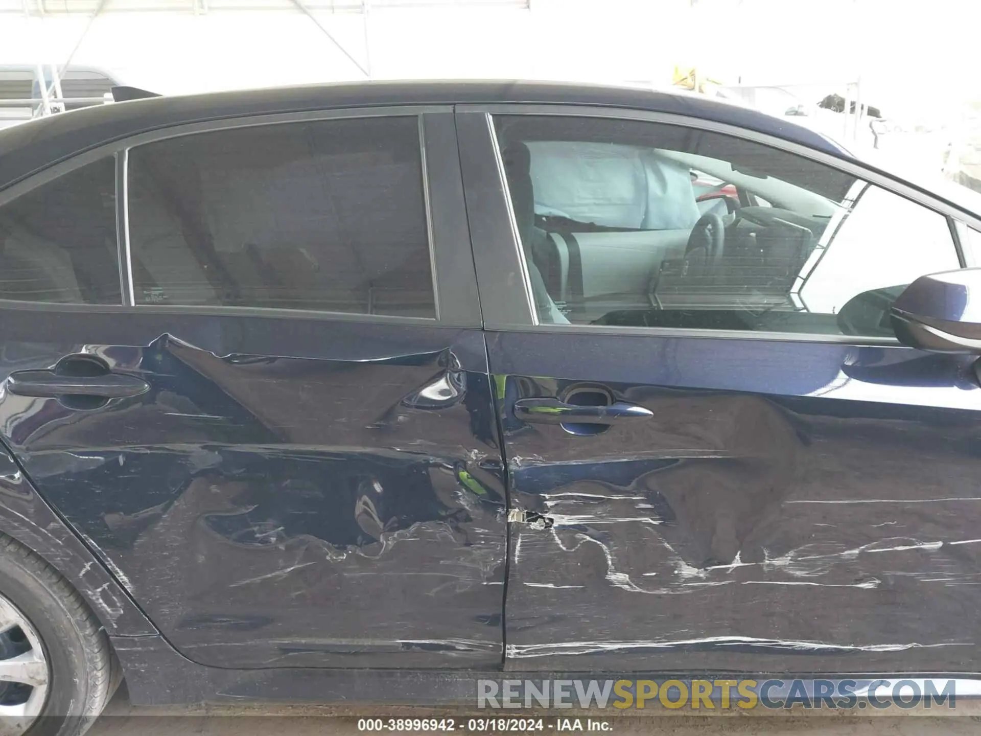 12 fotografías del automóvil dañado 5YFEPMAE4NP281395 TOYOTA COROLLA 2022
