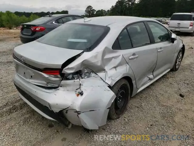4 fotografías del automóvil dañado 5YFEPMAE4NP281851 TOYOTA COROLLA 2022
