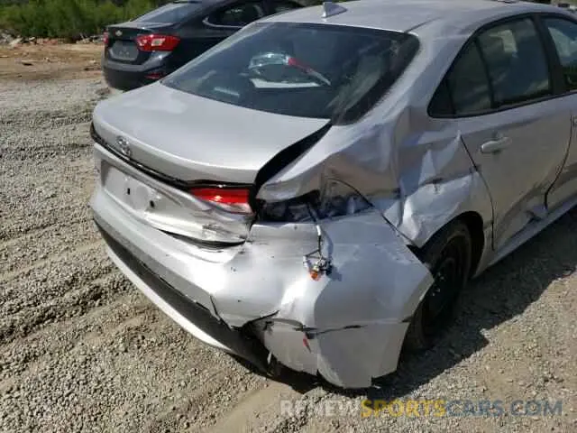 9 fotografías del automóvil dañado 5YFEPMAE4NP281851 TOYOTA COROLLA 2022