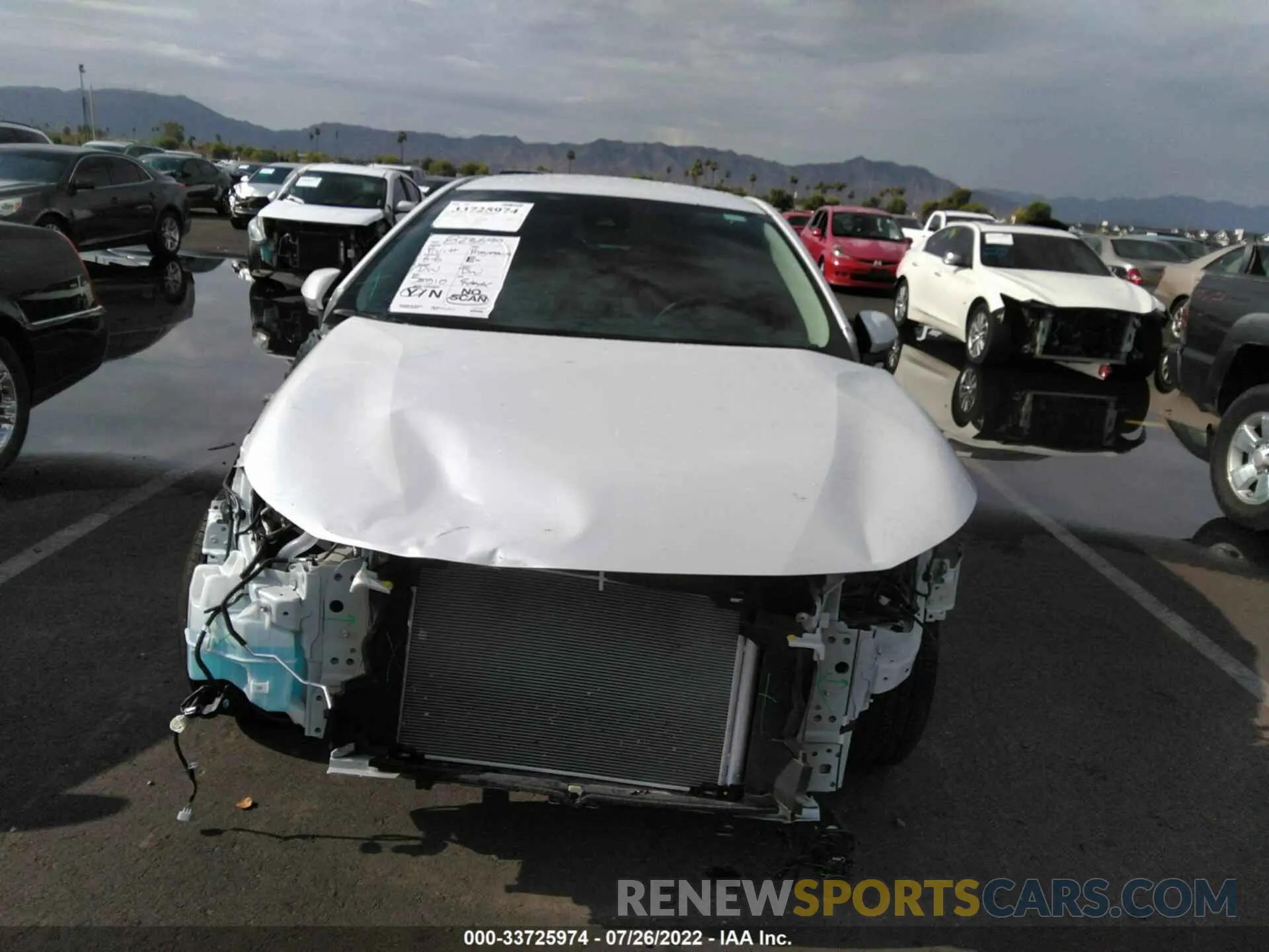 6 fotografías del automóvil dañado 5YFEPMAE4NP282644 TOYOTA COROLLA 2022