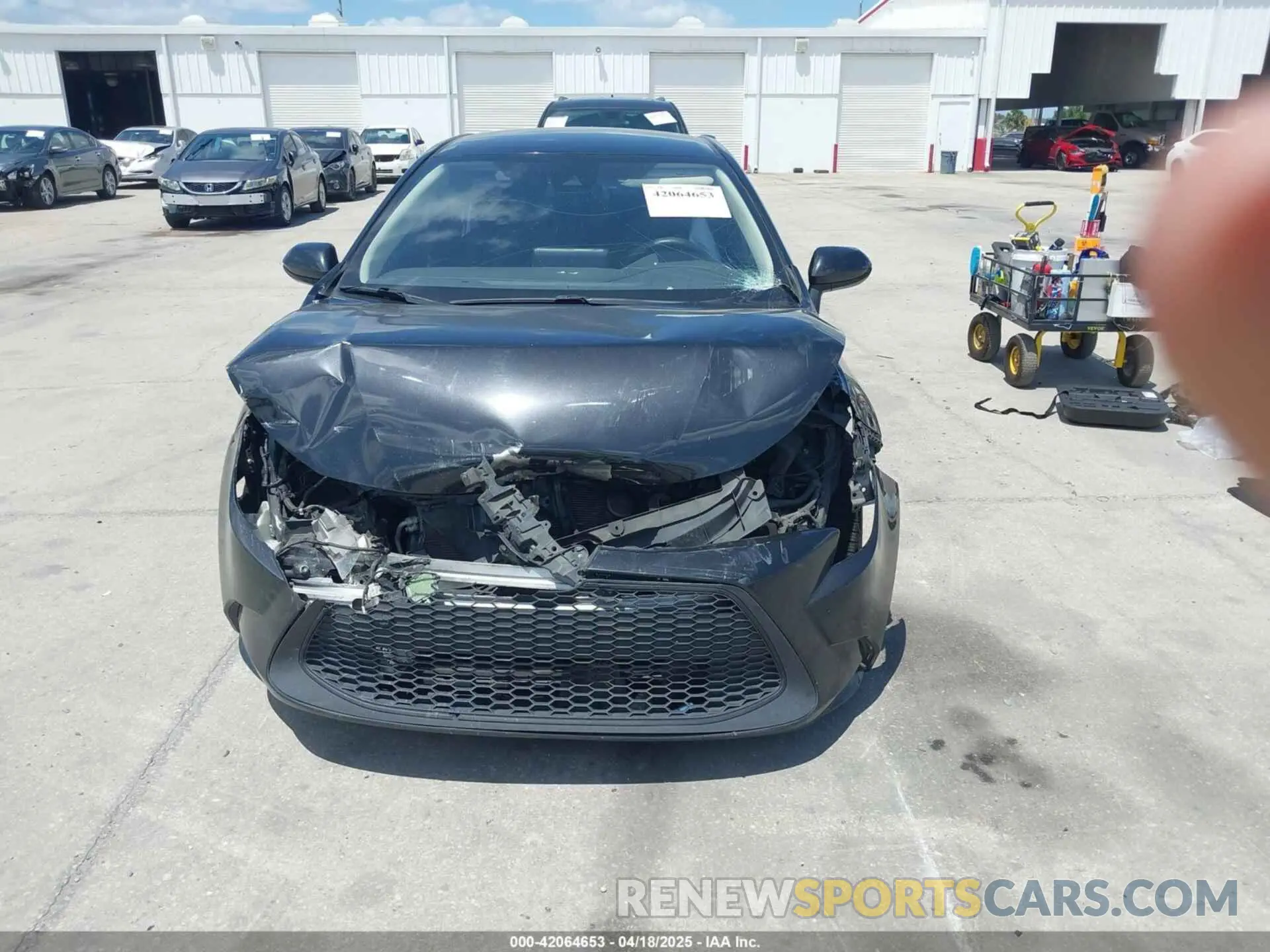 13 fotografías del automóvil dañado 5YFEPMAE4NP283342 TOYOTA COROLLA 2022