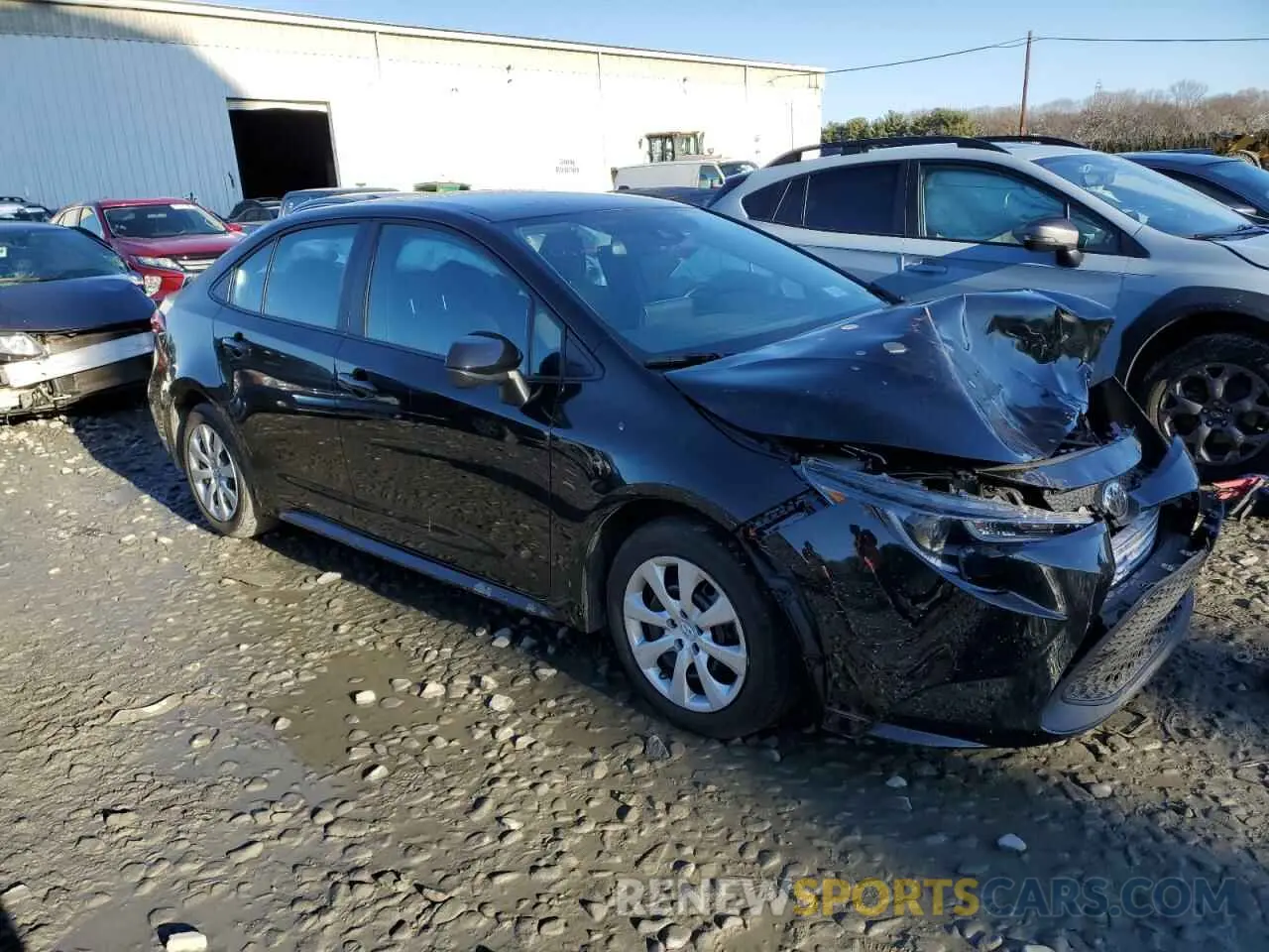 4 fotografías del automóvil dañado 5YFEPMAE4NP288900 TOYOTA COROLLA 2022