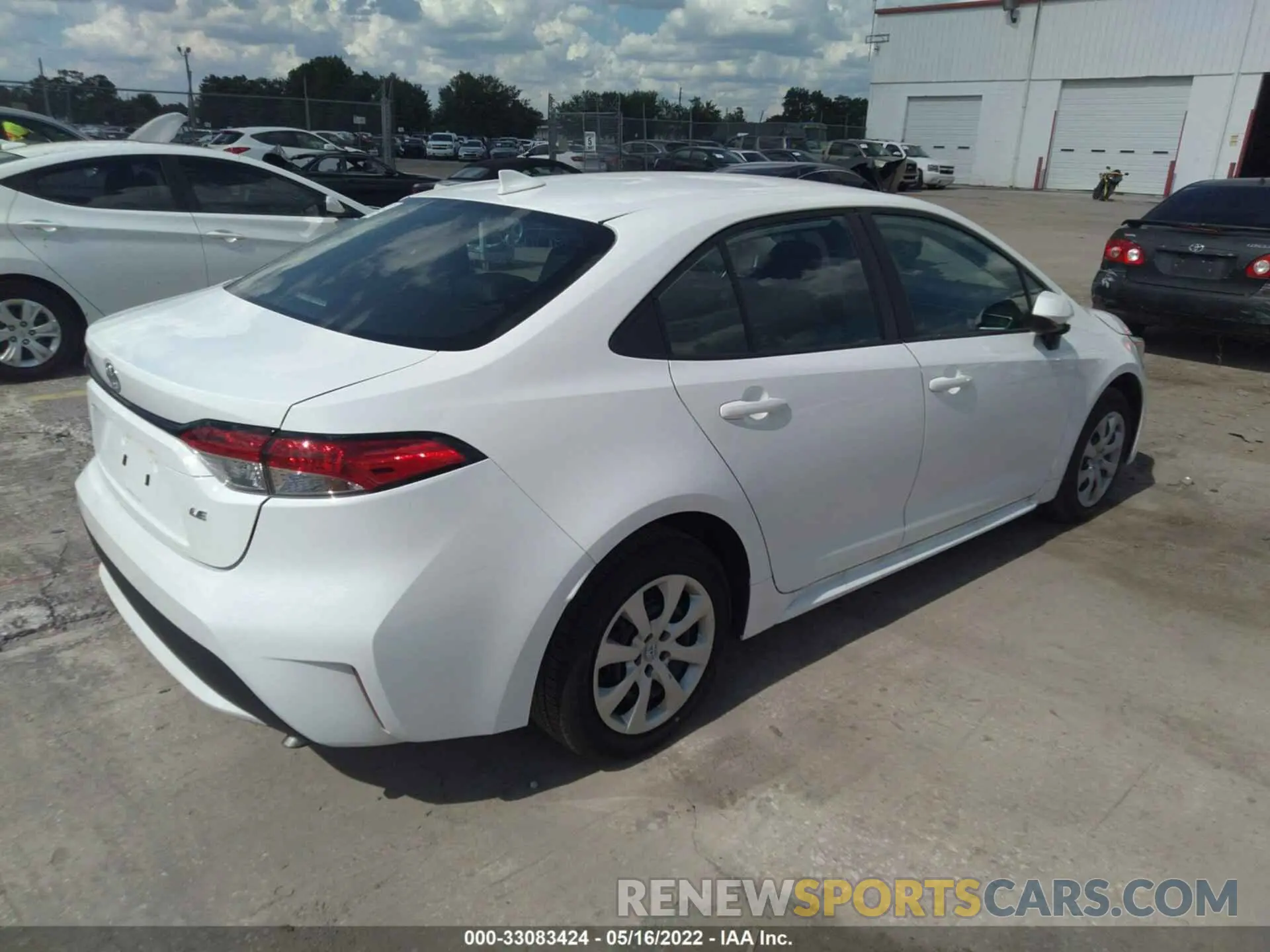 4 fotografías del automóvil dañado 5YFEPMAE4NP292168 TOYOTA COROLLA 2022