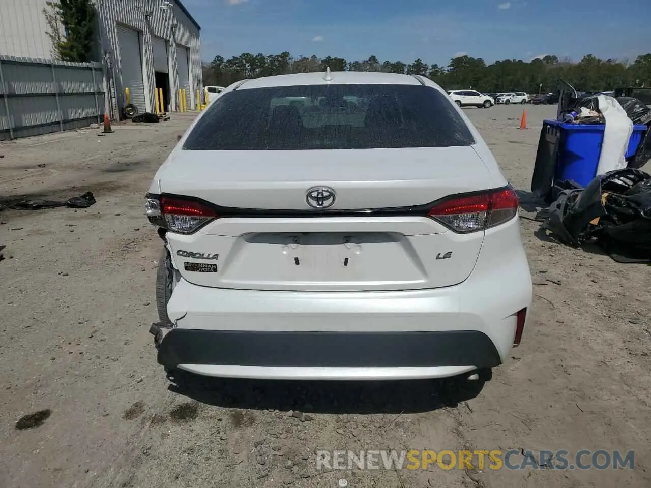 6 fotografías del automóvil dañado 5YFEPMAE4NP303847 TOYOTA COROLLA 2022