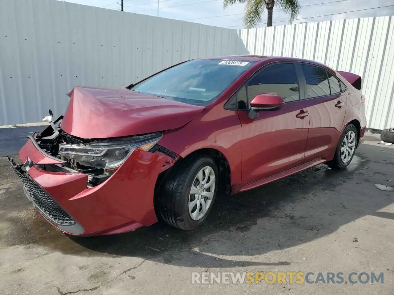 1 fotografías del automóvil dañado 5YFEPMAE4NP322771 TOYOTA COROLLA 2022