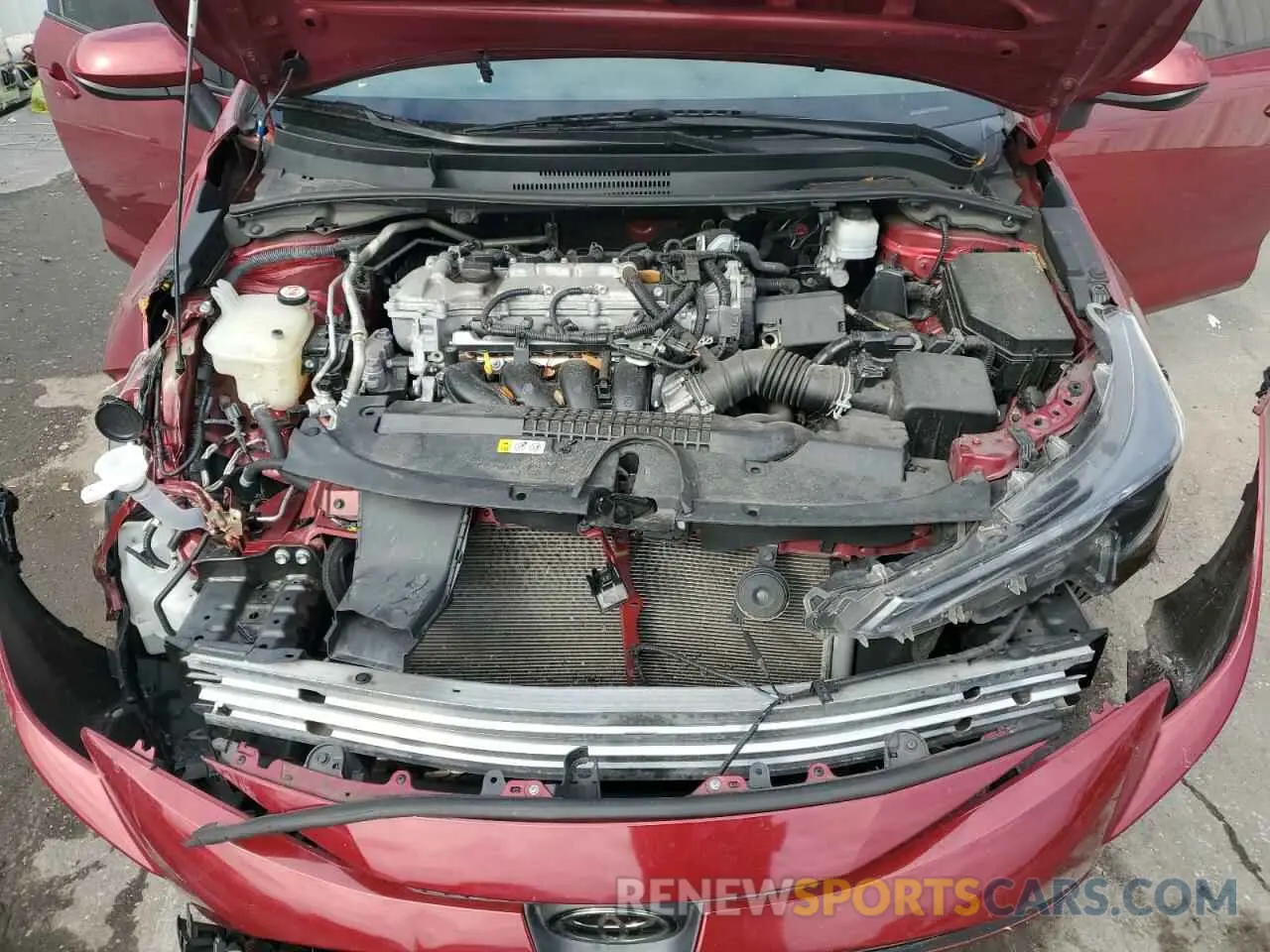 11 fotografías del automóvil dañado 5YFEPMAE4NP322771 TOYOTA COROLLA 2022